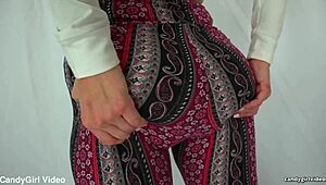 anabelle pync teases in skimpy kitty panties close-up hd