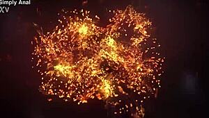 simplyanal brunette slut assfucked doggystyle gaping to facial cum