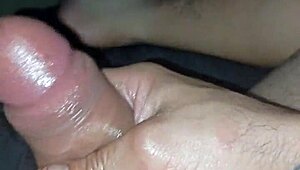 Feel the slow teasing build as he strokes massive cock toward creamy explosive finish craving more!