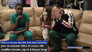 Dr Tampa Spanks Jewel’s Shaved Pussy in Handcuffed Stranger Night