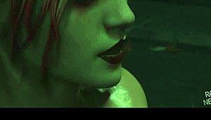 yo harley wraps her big tits around that monster cock for a wet titty fuck cumshot