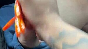 Uber Driver Gets Horny Watching Pierced Nipple Kiss