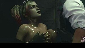 yo harley wraps her big tits around that monster cock for a wet titty fuck cumshot