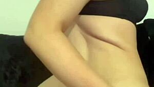 Horny British coed toys pussy to squirting orgasm on webcam 💦🧸🔥