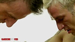 cute blonde pornstar takes dp threesome with pussy ass pounding and facials