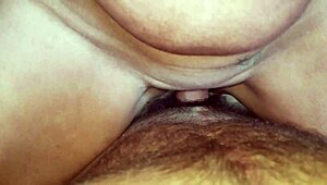 wanna see this horny milf wife ride cock pov then take creampie on shaved pussy and ass?