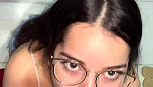 Debora Mendes Gives Sloppy POV Deepthroat to Monster Cock Before Facial Cumshot!