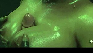 yo harley wraps her big tits around that monster cock for a wet titty fuck cumshot