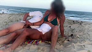 wanna watch this milf's big ass take monster cock anal creampie right on the public beach?