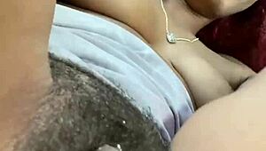 Uber Driver Gets Horny Watching Pierced Nipple Kiss