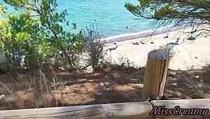 Strangers catch Misscreamy flashing pussy masturbating wildly in park to intense squirting orgasm!