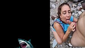 Hot Venezuelan stepmom has raw outdoor sex by the river without condom