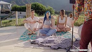 Shy petite blonde fakes deepthroat till fucking in Clout episode 6