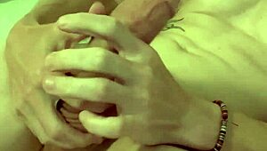 watch this homemade handjob cover huge monster cock in thick cum session!