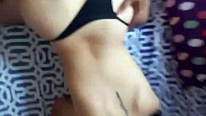 i sneak into lil sis's room while she's on free fire and convince her horny latina ass to fuck