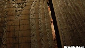 watching my bound lesbian slave finger her wet pussy to a massive orgasm 😈🔥💦