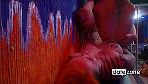 Tattooed babe deepthroats then takes homemade anal on datezone