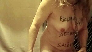 Slave Endures Belt Whips in Intense Indoctrination Session