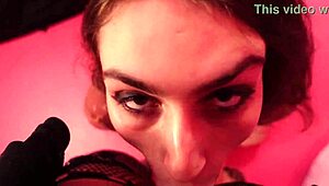 two cute trannies tease bareback anal in steamy pov session