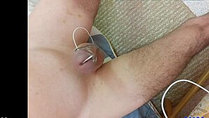 Handsfree Cock Throbs to Explosive Bound Orgasm Ecstasy