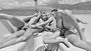 Candee Licious and Veronica Leal Feel Deep Lesbian Desire Onboard