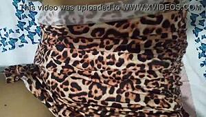 Stepmom tigress masturbates wet pussy lips then takes creampie in soaked panties