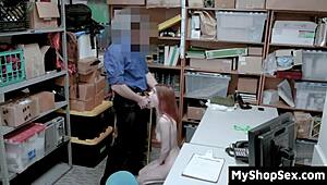 Lp officer bends spying thief over for tight pussy doggystyle handling!