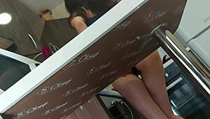 Feel my toy sliding perfect into this hairy milf mommy's juicy cunt?