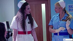 Ever wonder what happens in a bizarre hospital run by horny lesbian nurses like whitney wright, casey calvert, ryan keely and sarah vandella?