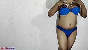 नीली बिकिनी वाली इंडियन शीमेल क्रॉसड्रेस कर अपनी गांड चोदती पार्ट 3 🍑🔥