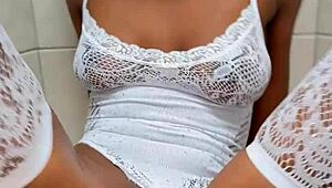 Skinny Ebony Gags On Huge Cock Then Takes Anal Creampie. Sloppy Deepthroat Leads To Asshole Fill