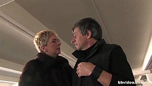 Old German Granny Rides Cock Ring Husband Cowgirl Saggy Tits Bouncing