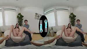 Melanie Marie Forces Boyfriend To Watch Her Ride Monster Cock Doggystyle