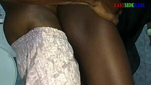 ebony chubby CLEANER takes BBC deep! amateur room service turns into doggystyle creampie pounding!!