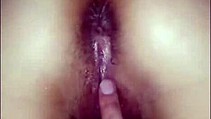 fingering shaved teen pussy and ass while masturbating in homemade pov