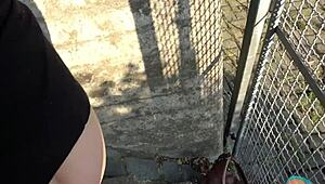 Imagine POV creampie with cute teen brunette on the freeway?