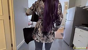 johntronx pounds this perfect thai model's tattooed pussy pov... she rides cowgirl then takes rough missionary creampie