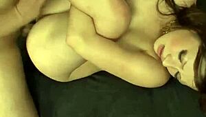 yukina moris smooth shaved pussy stretched double in messy asian anal threesome