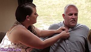 British Femdoms Humiliate In Cfnm Handjob Threesome