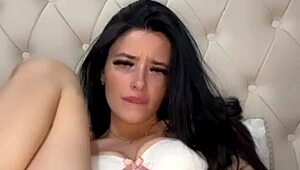 horny british coed slut squirts hard fingering wet pussy on webcam