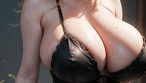 This ai generated model boasts cute face monster big tits