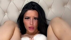 omg horny british student slut gropes tits squirts on webcam! college coed masturbates with toys to orgasm