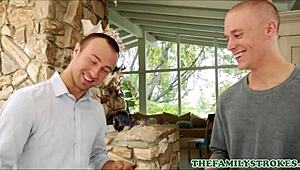 Tricked Cute Petite Lily Jordan into Threesome with Stepbro and Boyfriend