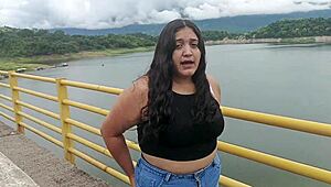 abandoned chica gets rescued by stranger ending in hard fat tits riding sex