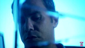 this couple fucks rough outdoors in tiny lake boat wearing stockings and heels!