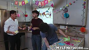 Liv's Stepsons Bet Birthday Presents Turn Her Wet Dream Real