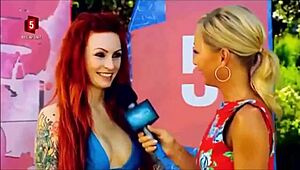 Danish Bikini Girls Wipeout Pool Fun