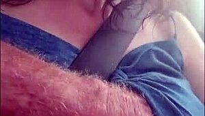 Ali Allure gets drunk with son-in-law then rides his cock doggystyle before creampie