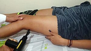 Overwhelmed by desire as old perverted masseur ravages her delicious wet pussy with juicy tits and tight orgasm