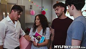 Liv's Stepsons Bet Birthday Presents Turn Her Wet Dream Real